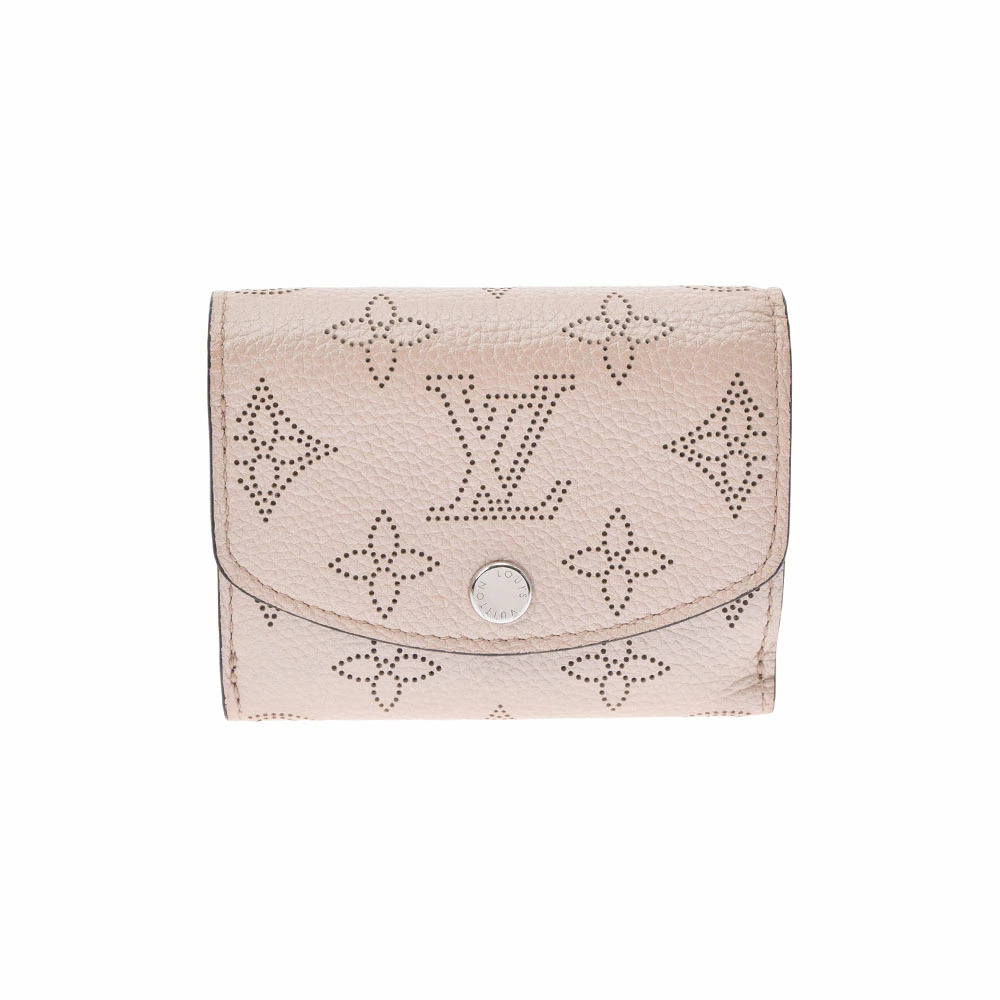 LOUIS VUITTON Monogram Mahina Portefeuille Iris Metallic Pink Leather Tri fold